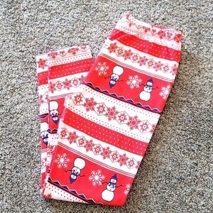 Girl's Holiday Leggings Sz Medium